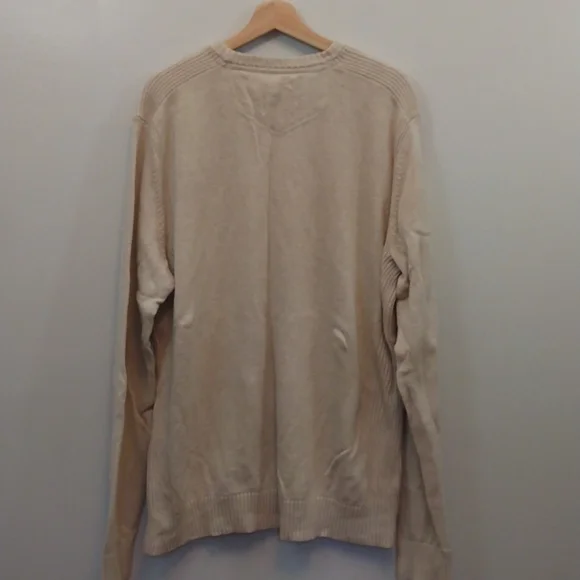 Eddie Bauer TXL Beige/Cream Cotton Crewneck Sweater - Picture 11 of 11
